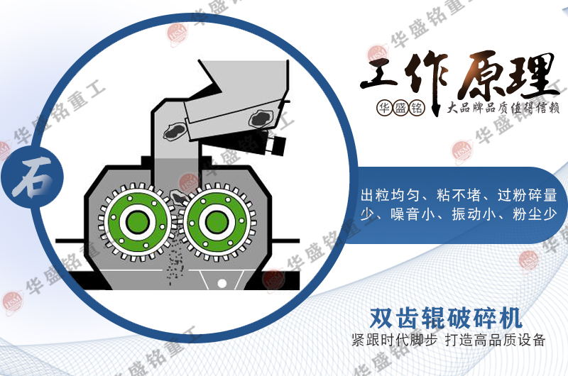 瀝青(qing)塊雙(shuang)齒(chi)輥破(po)碎機工(gong)作(zuo)原(yuan)理